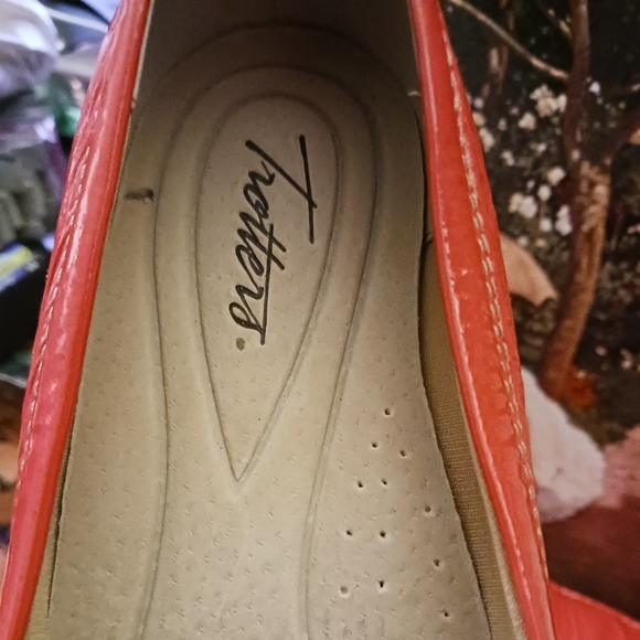 Trotters Leather Orange loafer shoes New!,Size 10W, 🥿Vintage Gift.🎁 💝 - Picture 5 of 16